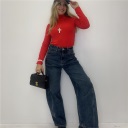 maglia mezzo collo felpata alaska